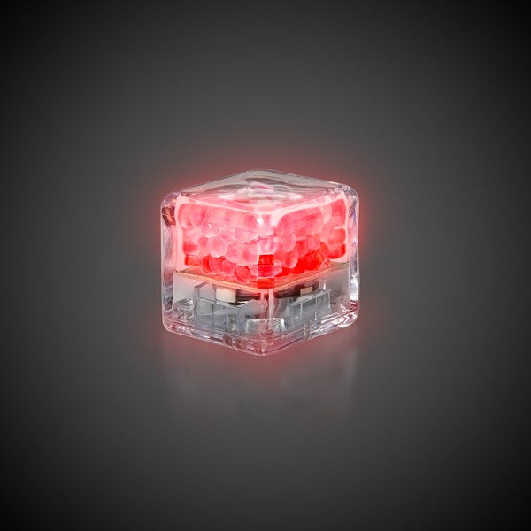 Red Liquid-Activated LED Ice Cubes - 12 Per Pack