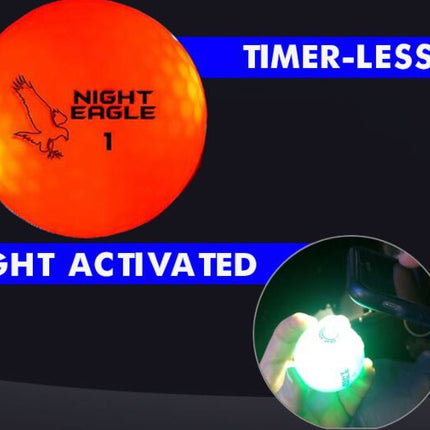 Red Night Eagle CV LED Golf Ball