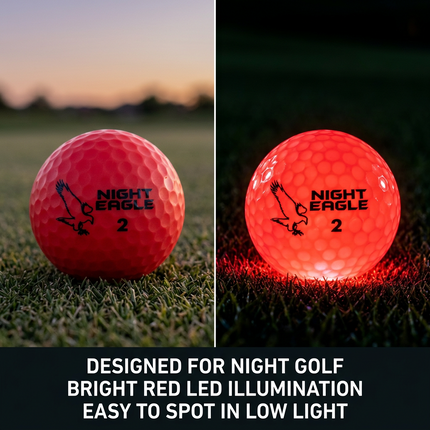 Night Eagle CV LED Golf Ball - Red