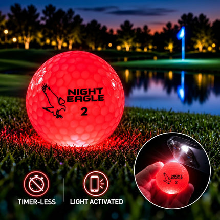 Night Eagle CV LED Golf Ball - Red