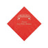 Red Personalized Oktoberfest Beverage Napkins With Silver Foil - 50 Per Pack