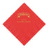 Red Personalized Oktoberfest Luncheon Napkins With Gold Foil - 50 Per Pack