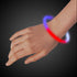 Patriotic Red White And Blue Tri-Color Glow Bracelets