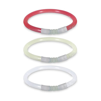8 Inch Premium Patriotic Color Red White And Blue Glow Stick Bracelets