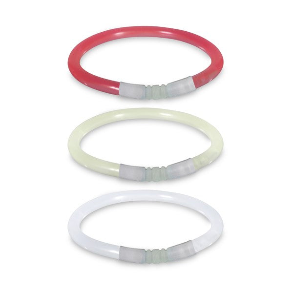 8 Inch Premium Patriotic Color Red White And Blue Glow Stick Bracelets
