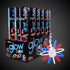 Patriotic Glow 8 Inch Bracelets Retail Counter Display
