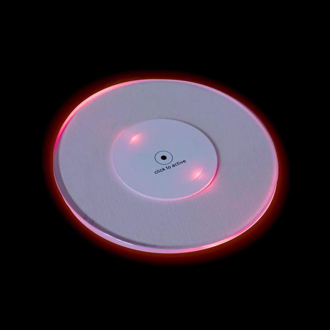 RGB (Red Green Blue) LED Light Up 5" Drink Coaster