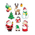 Santa & Friends Window Clings - 9 Decals Per Pack