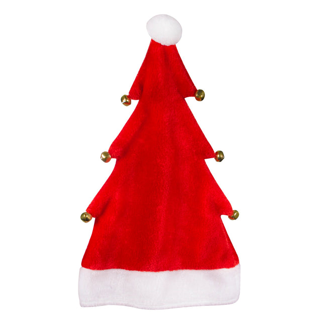 Plush Santa Hat with Bells