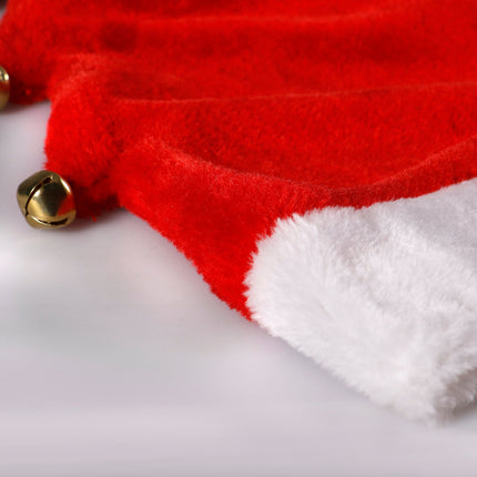 Plush Santa Hat with Bells
