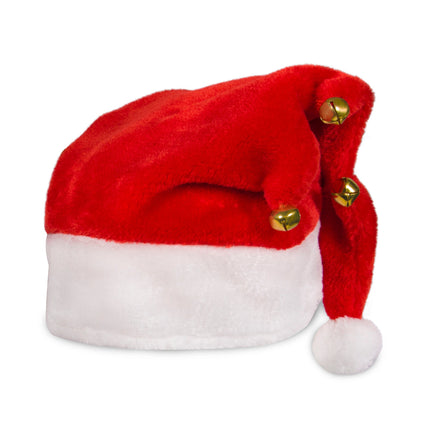 Plush Santa Hat with Bells