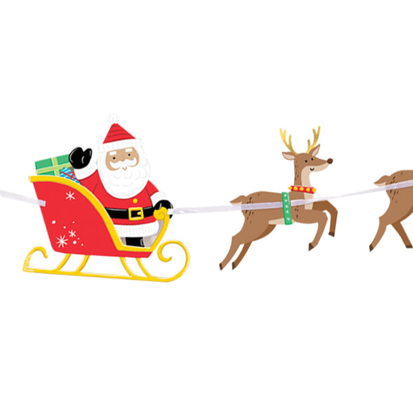 Santa & Reindeer Banner