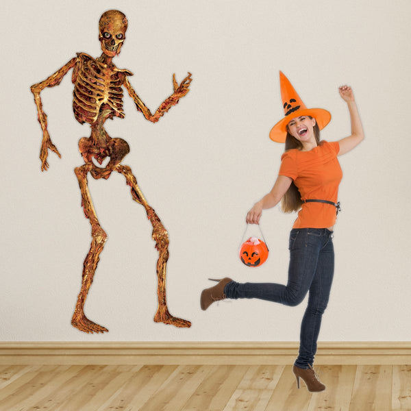 6 Feet Scary Skeleton Jointed Cutout