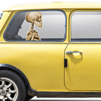 14" Skeleton Car Window Cling