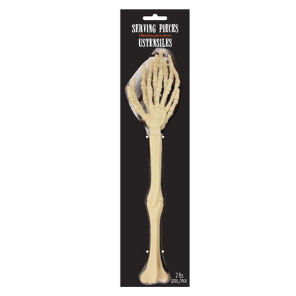 12 1/2" Skeleton Hands Salad Servers - 2 Per Pack