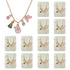 20" Once Upon A Snowfall Metal Charm Necklaces With Card - 12 Per Pack