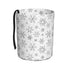 Snowflake Minimalist Print Car Trash Can - Portable Hanging Trash Bin