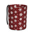 Snowflake Red Plaid Print Car Trash Can - Portable Trash Bin