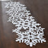 14" x 53" Snowflakes Die Cut Table Runner