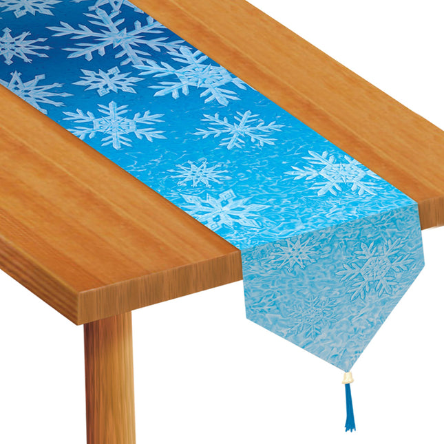 6' Long x 11" Wide Snowflakes Table Runner