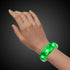 LED Light Up Green Sound Activated Silicone Bracelet