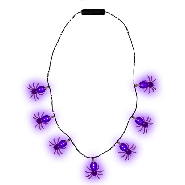 LED Light Up Spider Necklace