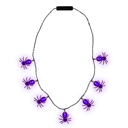 LED Light Up Spider Necklace