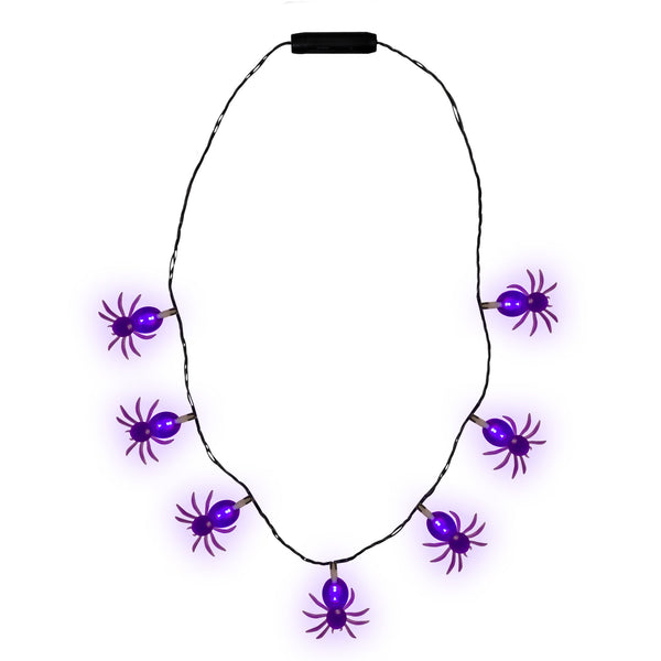 LED Light Up Spider Necklace