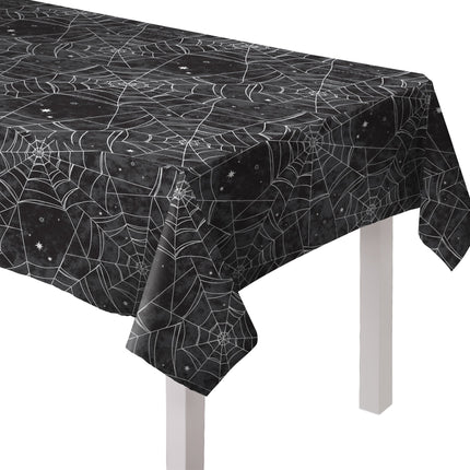 Spider Web Vinyl Table Cover - 52" x 90"