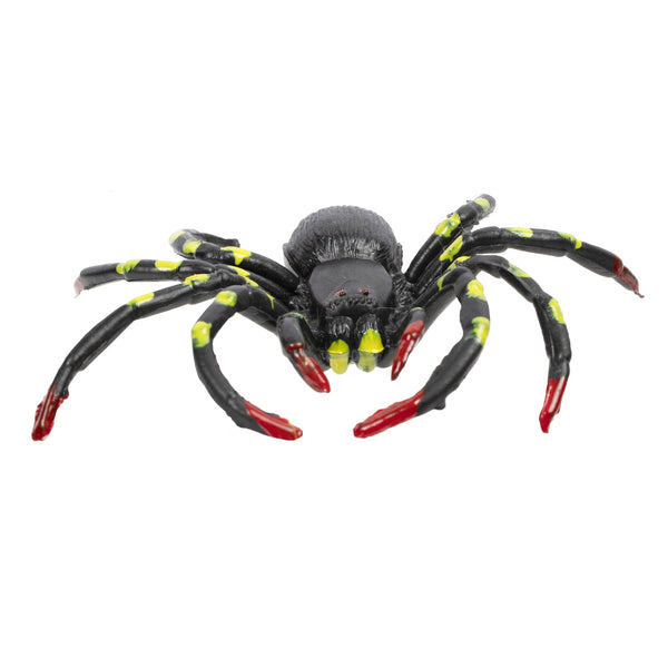5' Black Spider Web With 4