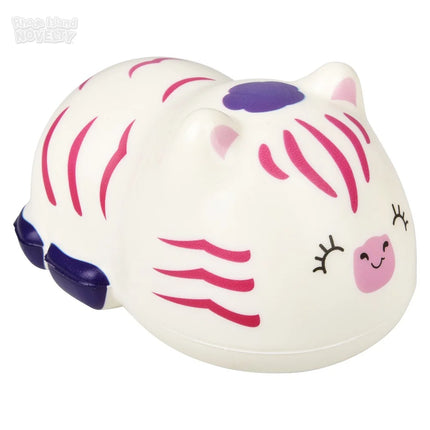 6.25" Squish Zebra - Assorted 12 Per Pack