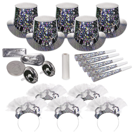 Sterling Silver New Year Party Kit For 10 Guests