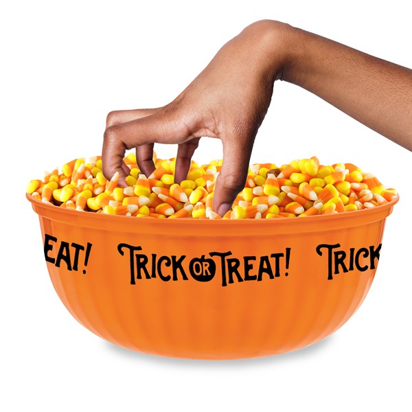 Orange Halloween Trick Or Treat Bowl