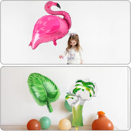 Tropical Hawaiian Mylar Balloon - 9 per pack
