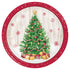 Vintage Christmas 9" Plates - 8 Per Pack