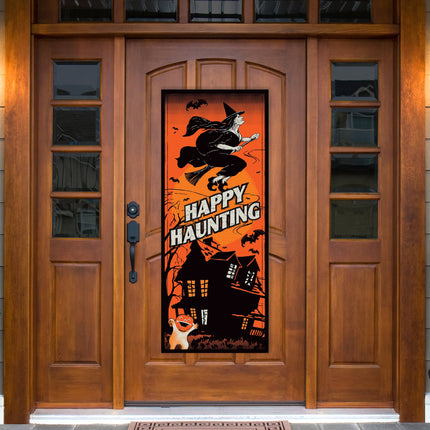 Vintage Halloween Door Cover - 30" Wide x 60" Long