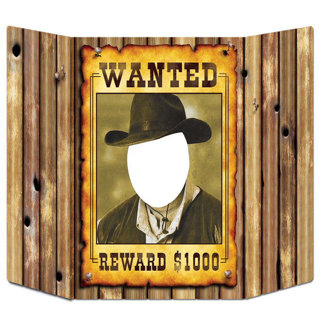 Wanted Poster Photo Prop
