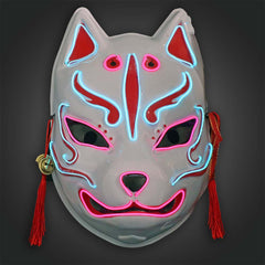 Light up El Wire Rage Cat Mask