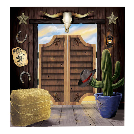 Western Selfie Scene Setter Backdrop
