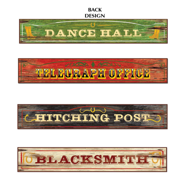 Western Sign Cutouts
