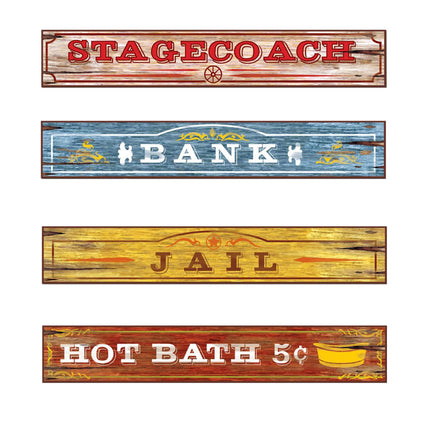 Western Sign Cutouts
