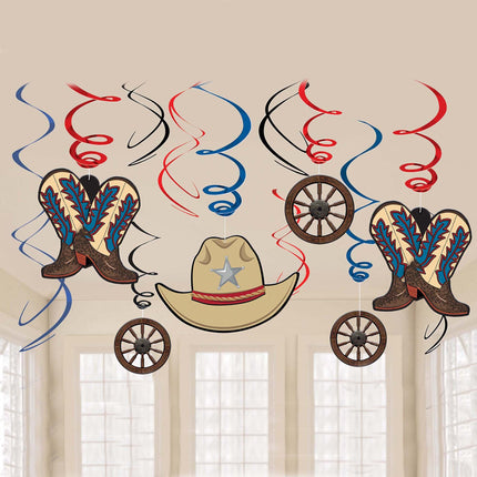 Western Swirl Decorations
