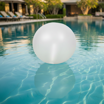 24 Inch Glow in The Dark White Beach Ball