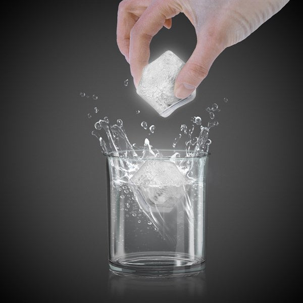 White LED Light Up Ice Cubes