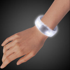 White LED Bangle Bracelet - 12 Per Pack