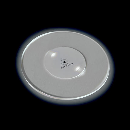 White LED Light Up 5" Drink Coaster
