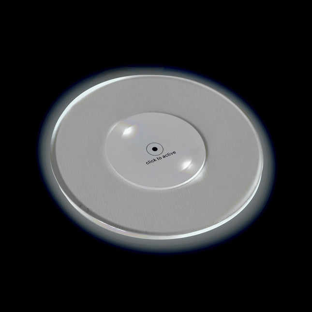 White LED Light Up 5" Drink Coaster