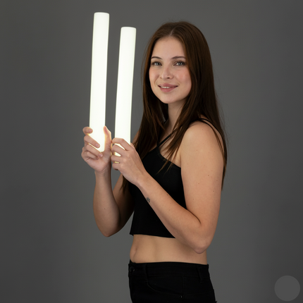 White LED Light Up Flashing Foam Sticks