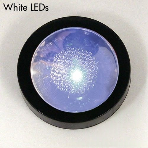 White LED Light Up Drink Coasters - Switch Activated