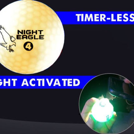 White Night Eagle CV LED Golf Ball